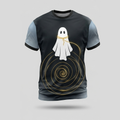 Floating Phantom Golden Thread Spiral Aop Tshirt