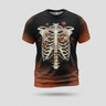 Vintage Floral Skeleton Ribs Garden Aop Tshirt