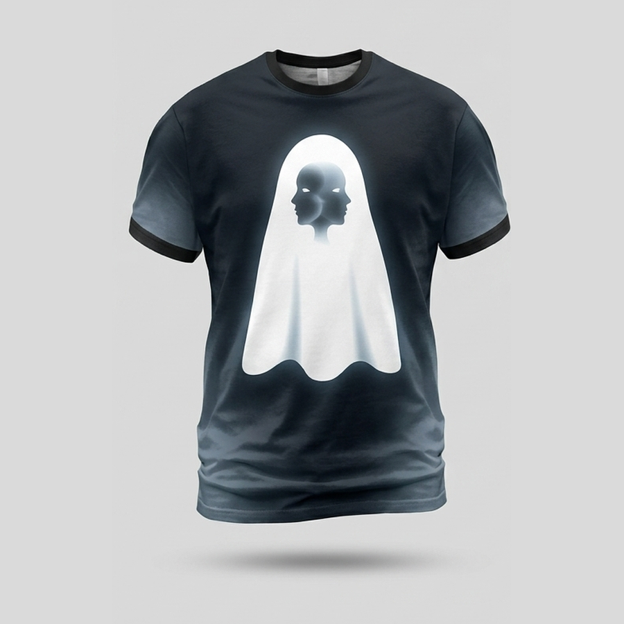 Double Face Phantom Dual Aura Aop Tshirt